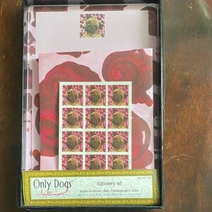 “Only Dogs”   Vintage 48 Pc Stationery Set NOS